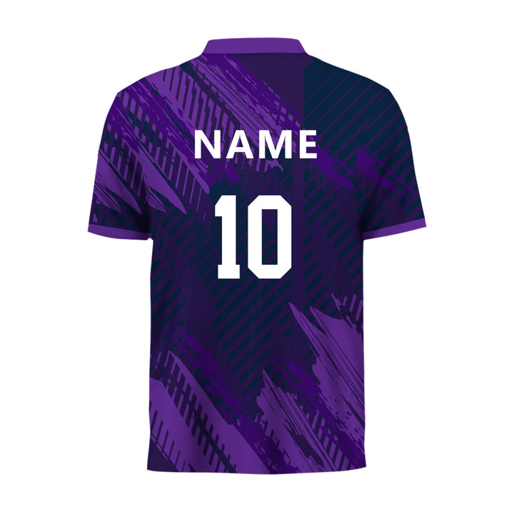 Custom Cricket jersey purple color, MOQ 11 Pcs - Just Adore