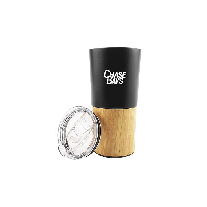 Travel Tumbler with Bamboo, Blank - Just Adore