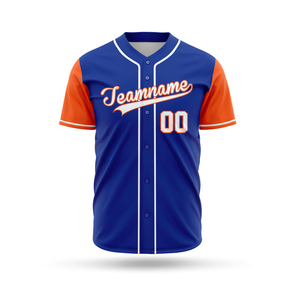 Custom Baseball team blue jerseys, MOQ - 9 Pcs - Just Adore