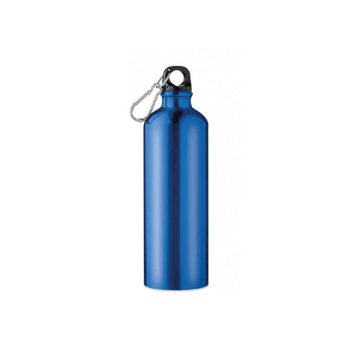 Single Wall Aluminium Sports Bottle with Carabiner, Blank - Just Adore