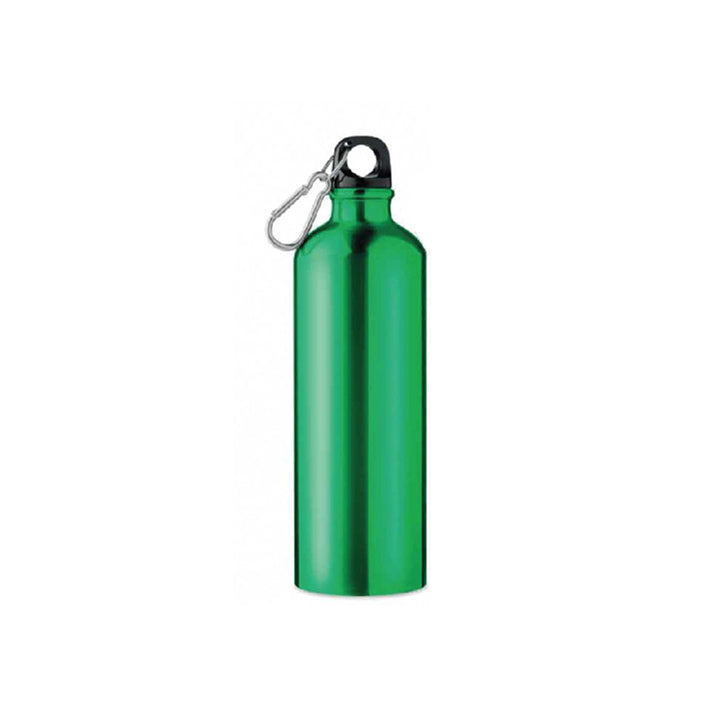 Single Wall Aluminium Sports Bottle with Carabiner, Blank - Just Adore