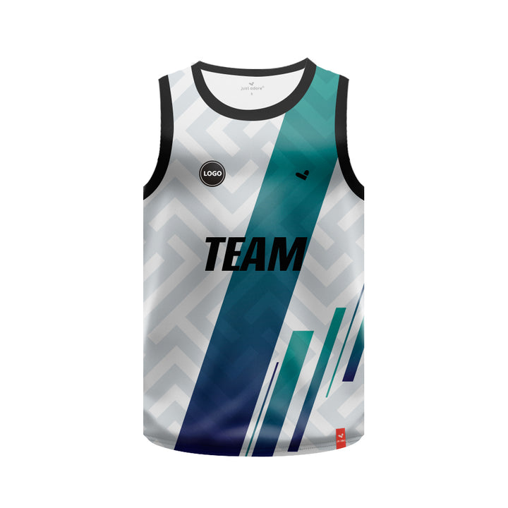 Full Sublimation Printed Basketball Team uniform Jersey MOQ 6 Pcs - Just Adore