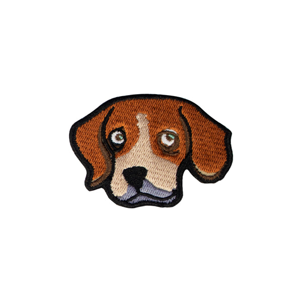 Dog puppy pet, iron on embroidery patch - Just Adore