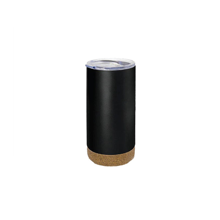 Double Wall Travel Tumbler with Cork base and lid, Blank - Just Adore