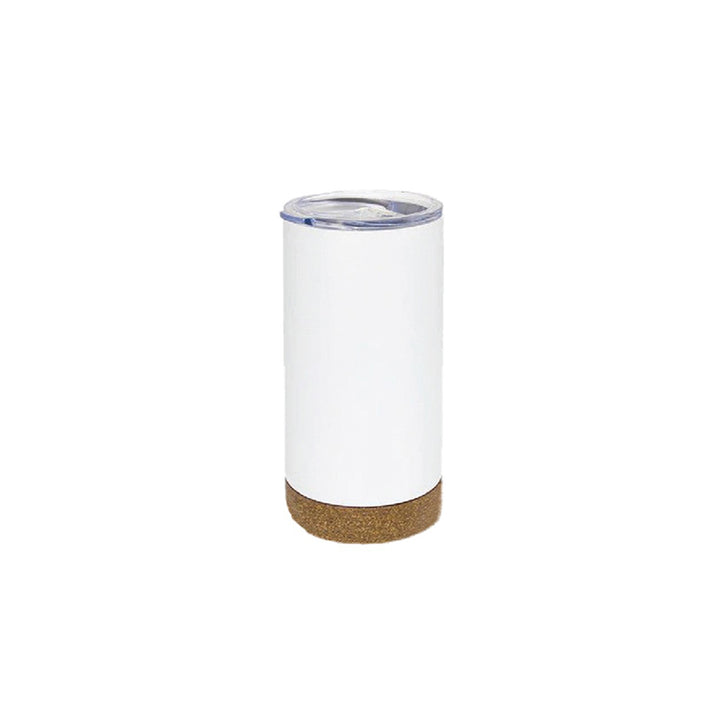 Double Wall Travel Tumbler with Cork base and lid, Blank - Just Adore