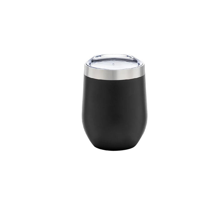 Double Wall Stainless Steel Tumbler with Clear Lid, Blank - Just Adore