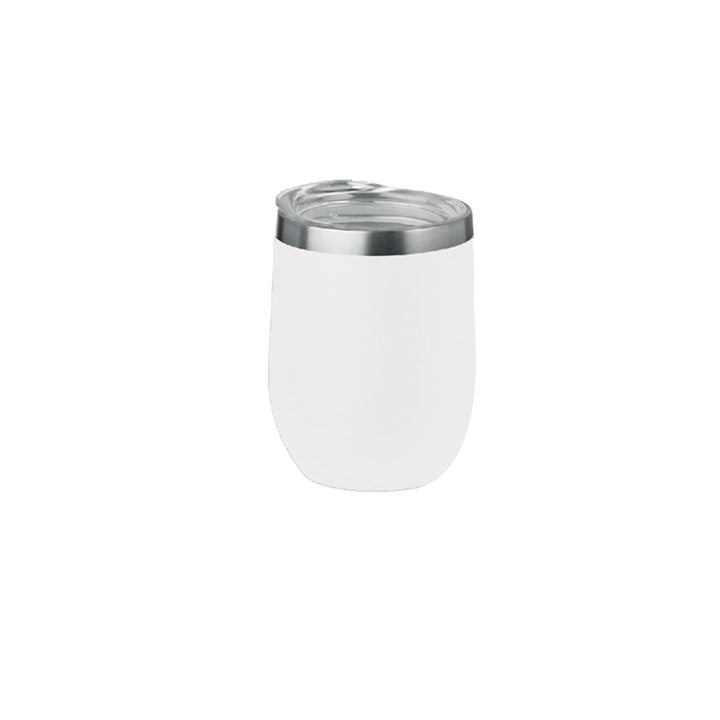 Double Wall Stainless Steel Tumbler with Clear Lid, Blank - Just Adore