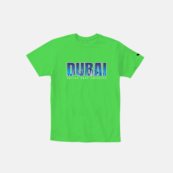 Dubai multicolor printed tshirt for kids - Just Adore