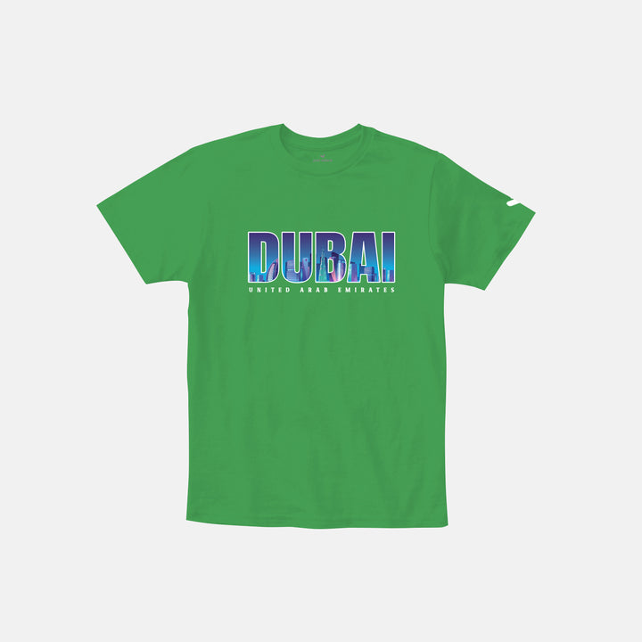 Dubai multicolor printed tshirt for kids - Just Adore