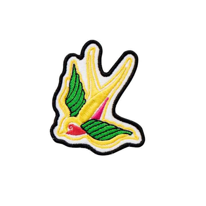 Flying bird embroidery patch, Iron on - Just Adore