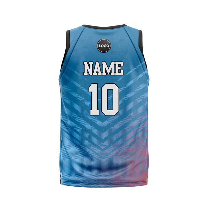 Gradient designed Basketball team jersey bulk, MOQ 6 Pcs - Just Adore