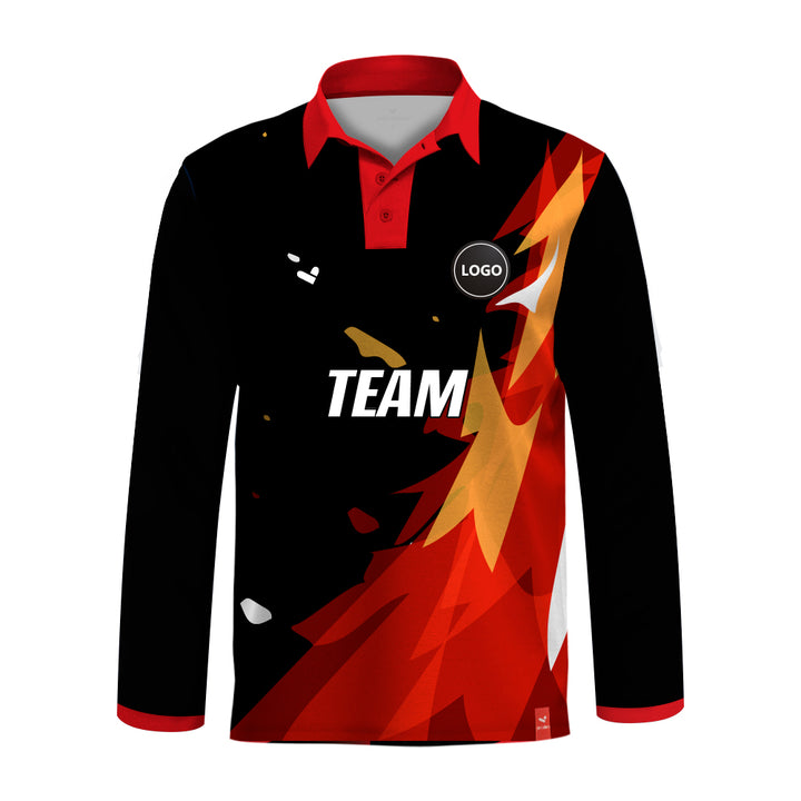 Gradient design full printed cricket jersey, MOQ 11 Pcs - Just Adore