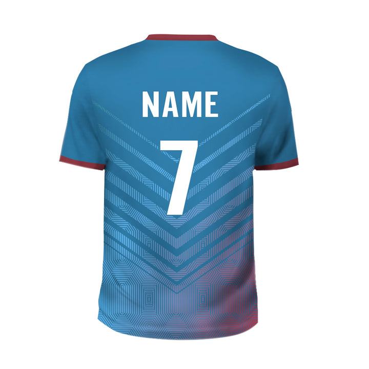 Multicolor gradient full sublimation football jersey, MOQ 11 Pcs - Just Adore