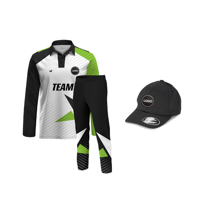 Full Sublimation Printed Cricket Team Uniform set , MOQ - 11 Sets - Just Adore