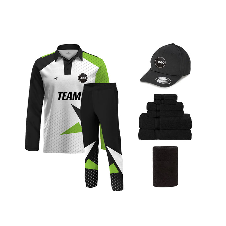 Full Sublimation Printed Cricket Team Uniform set , MOQ - 11 Sets - Just Adore