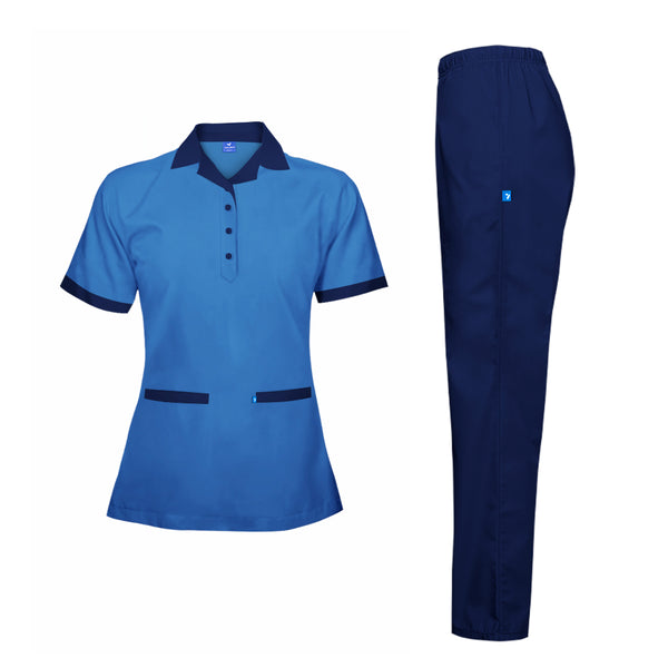 Housekeeping Uniform Short Sleeve Shirt & Pant Set - Unisex - Just Adore