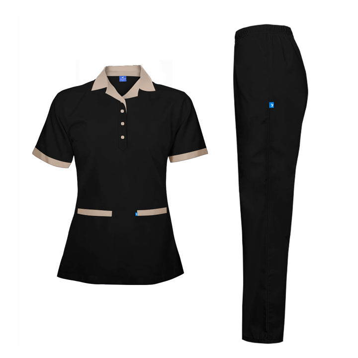 Housekeeping Uniform Short Sleeve Shirt & Pant Set - Unisex - Just Adore