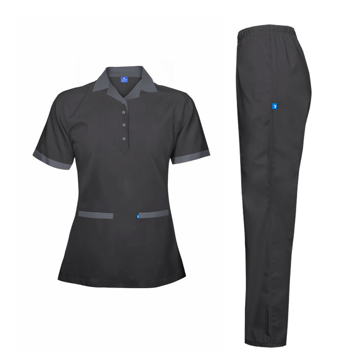 Housekeeping Uniform Short Sleeve Shirt & Pant Set - Unisex - Just Adore