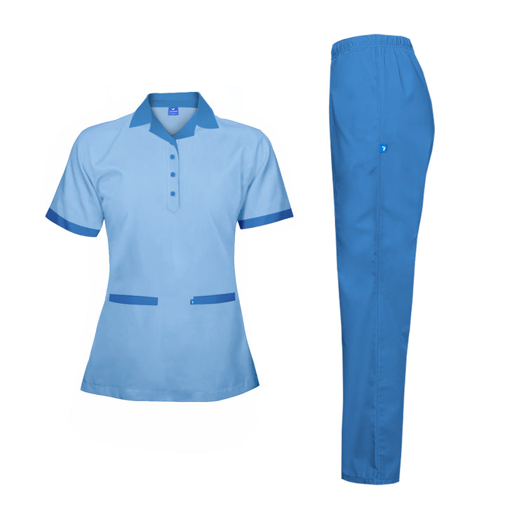 Housekeeping Uniform Short Sleeve Shirt & Pant Set - Unisex - Just Adore