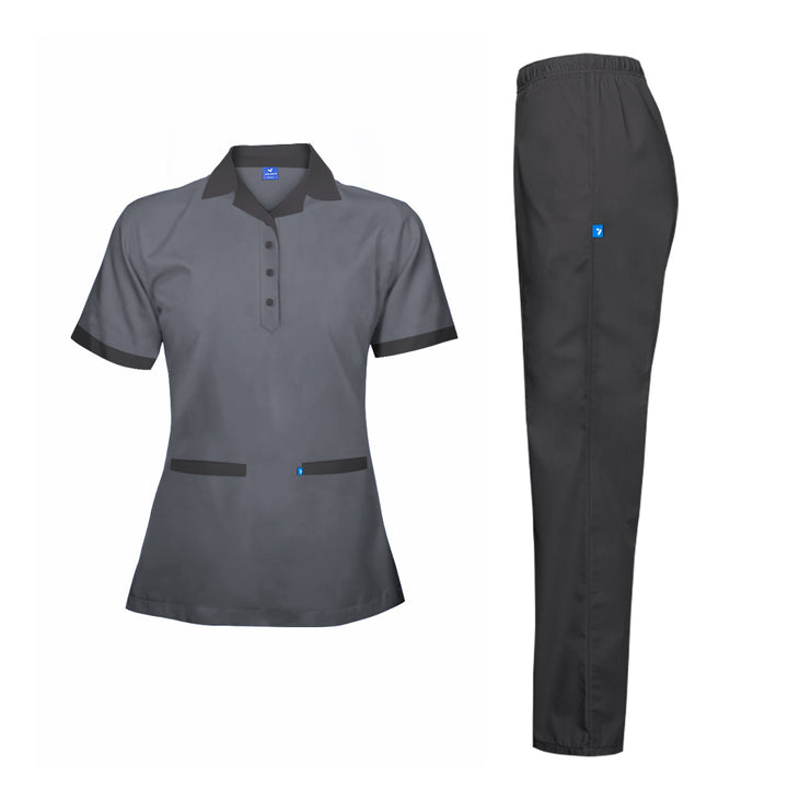 Housekeeping Uniform Short Sleeve Shirt & Pant Set - Unisex - Just Adore