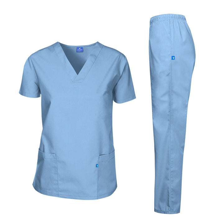 Medical Scrub Suit Set, Light Colors, Unisex - Just Adore