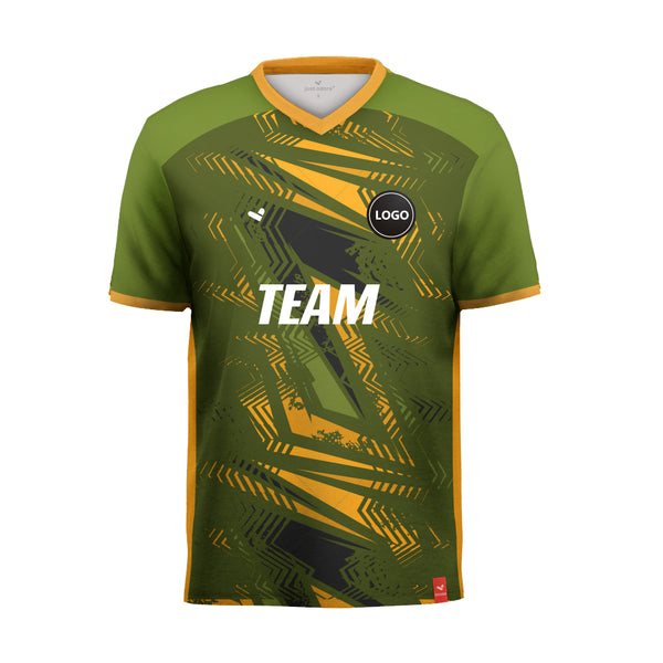 Digital Multicolor Printed soccer team uniform jerseys, MOQ 11 Pcs - Just Adore