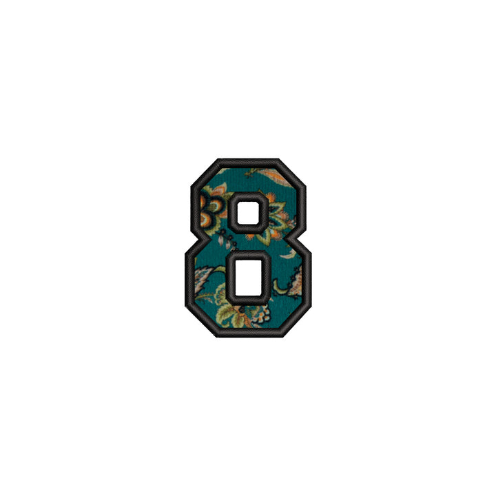 Embroidery Patches - Iron on, Floral Green - Just Adore