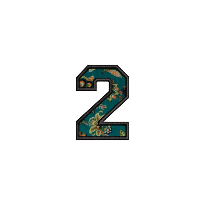 Embroidery Patches - Iron on, Floral Green - Just Adore