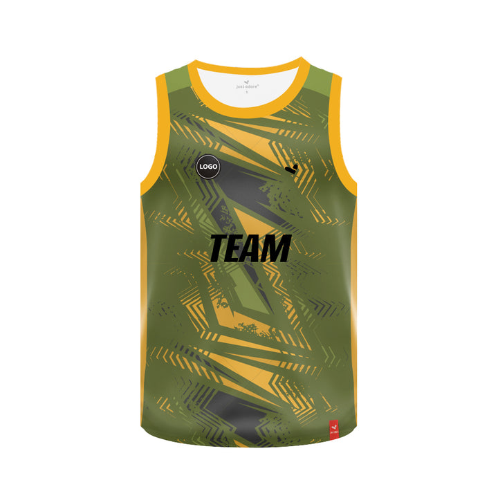 Natural colors full printed basketball team jerseys, MOQ 6 Pcs - Just Adore