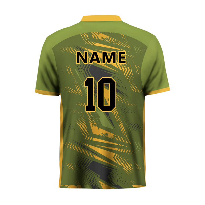 Natural design printed cricket polo tshirt jersey, MOQ 11 Pcs - Just Adore