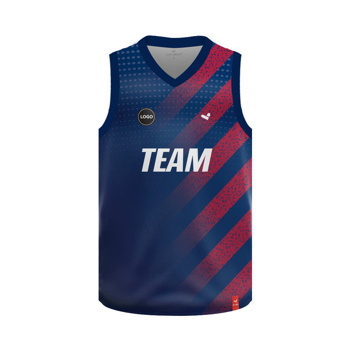 Navy color Sublimation basketball team Jersey MOQ 6 Pcs - Just Adore