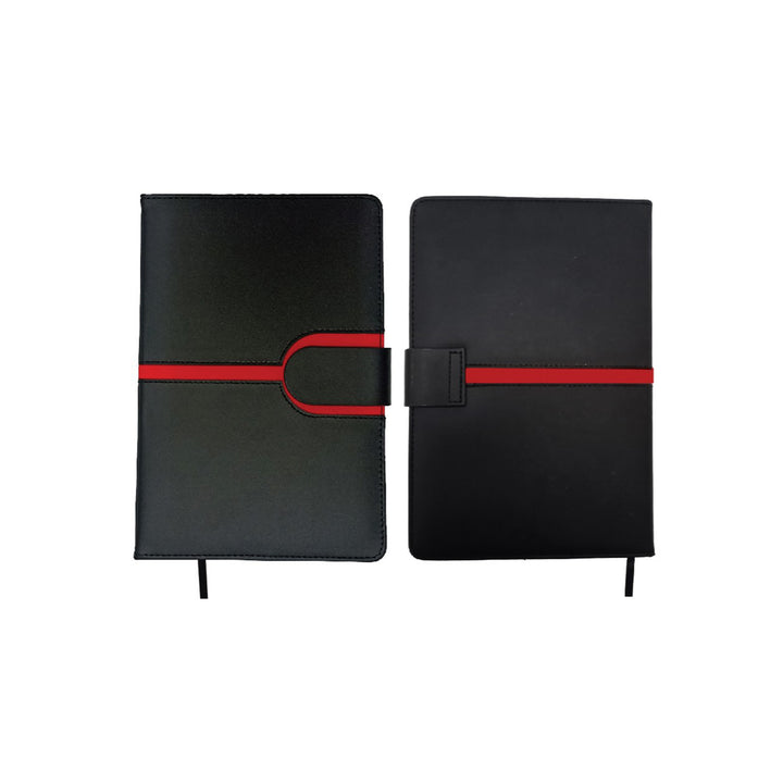 A5 Notebook with Magnetic Lock Strap, Blank - Just Adore