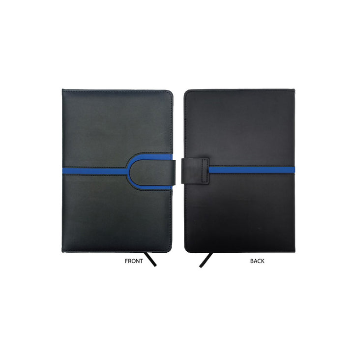 A5 Notebook with Magnetic Lock Strap, Blank - Just Adore