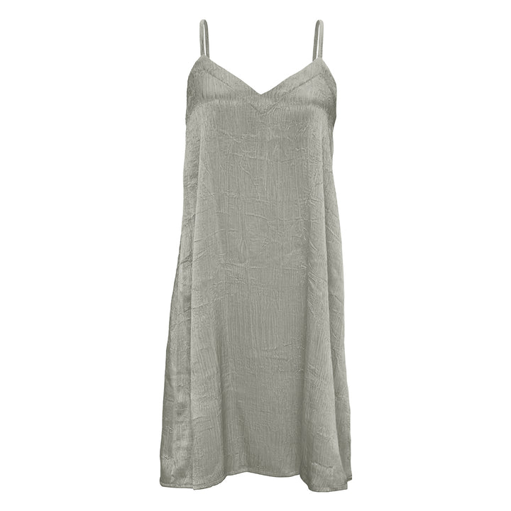 Night Gown Slip Dress – Crepe Satin, Knee Length - Just Adore