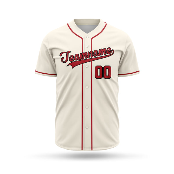 Baseball Team Jersey with personalized name and number, MOQ - 9 Pcs - Just Adore