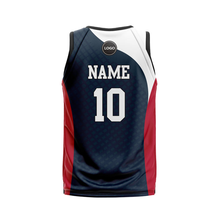 Basketball Team Jersey with personalized name and number, MOQ 6 Pcs - Just Adore