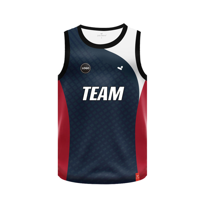 Basketball Team Jersey with personalized name and number, MOQ 6 Pcs - Just Adore