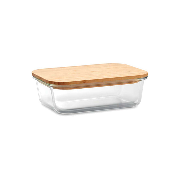 Glass Lunch Box with Bamboo Lid, Blank - Just Adore