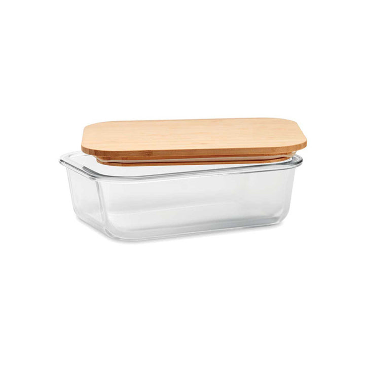 Glass Lunch Box with Bamboo Lid, Blank - Just Adore