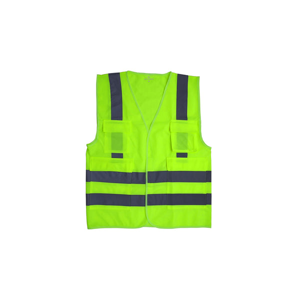 Polyester Safety Vest with Reflective and pockets, Unisex