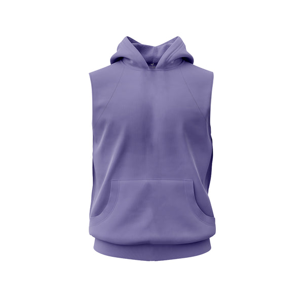 Trendy Sleeveless Hoodies, Kids - Blank