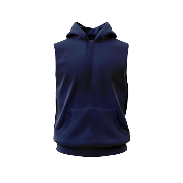 Trendy Sleeveless Hoodies, Unisex - Blank