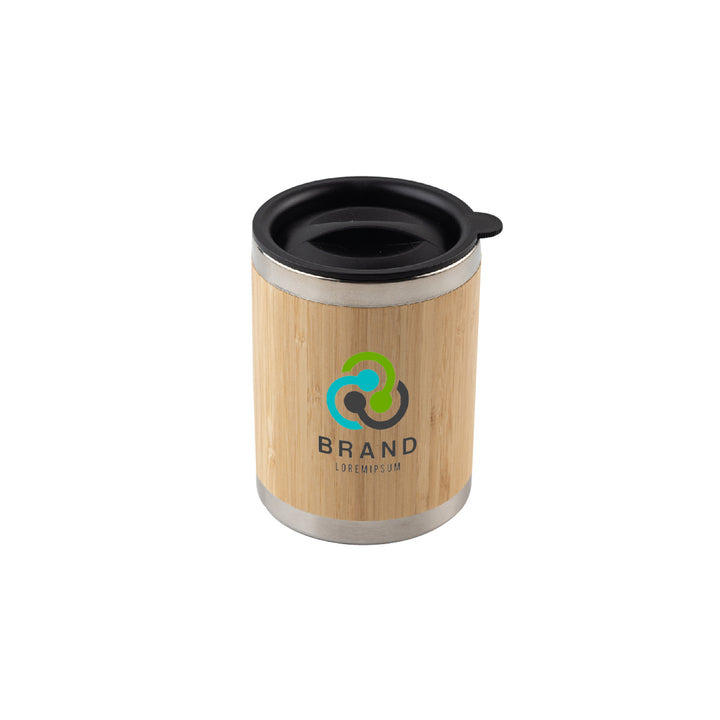 Stainless steel mug with bamboo body, Blank - Just Adore