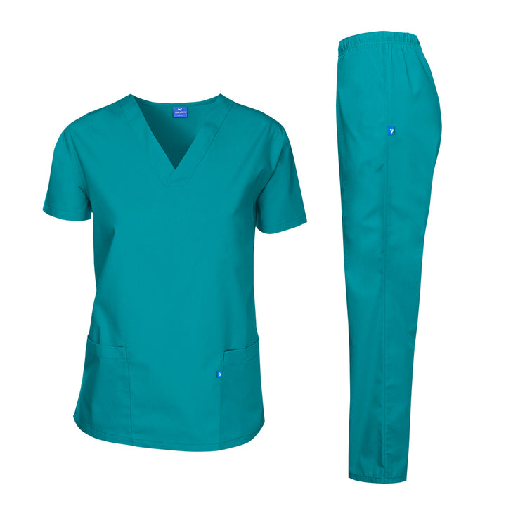 Stretchable Medical Scrub Suit Set - Unisex - Just Adore