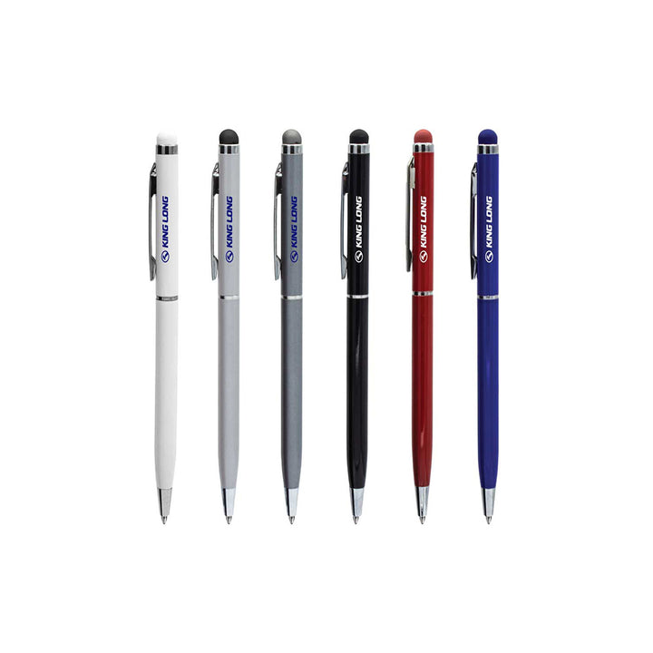 Premium Slim Metal Pens with Stylus, Blank - Just Adore