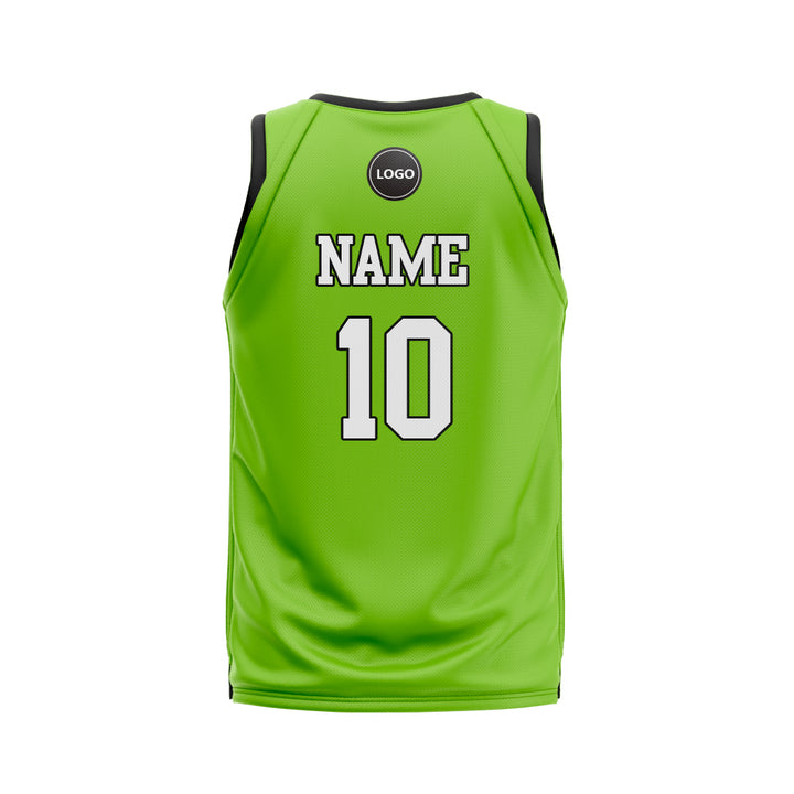 Green Basketball jersey sublimation printed, MOQ 6 Pcs - Just Adore