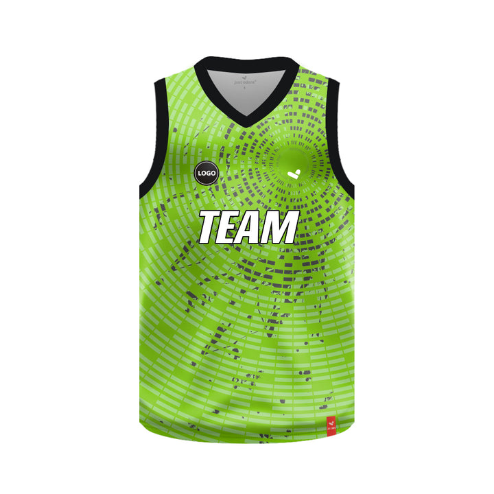 Green Basketball jersey sublimation printed, MOQ 6 Pcs - Just Adore