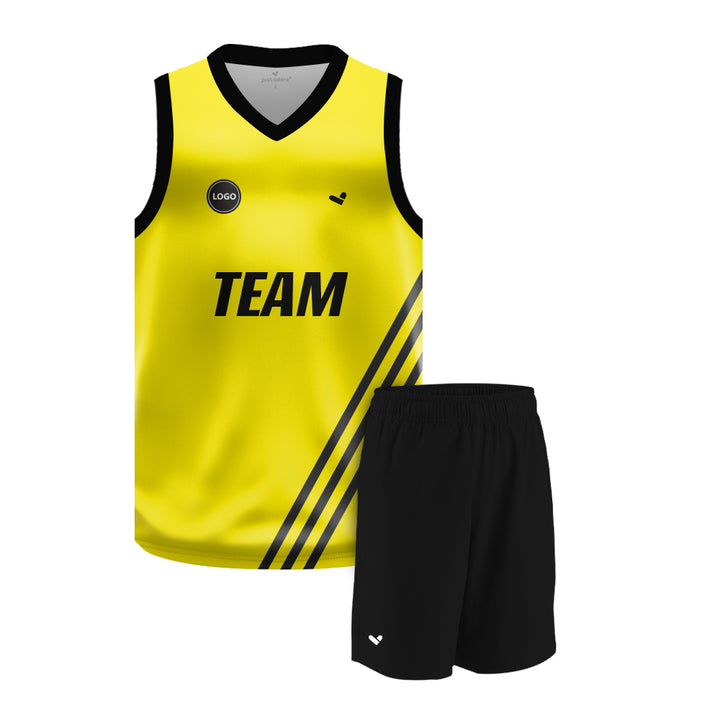 Full sublimation Basketball Jersey and Plain shorts, MOQ 6 Pcs - Just Adore