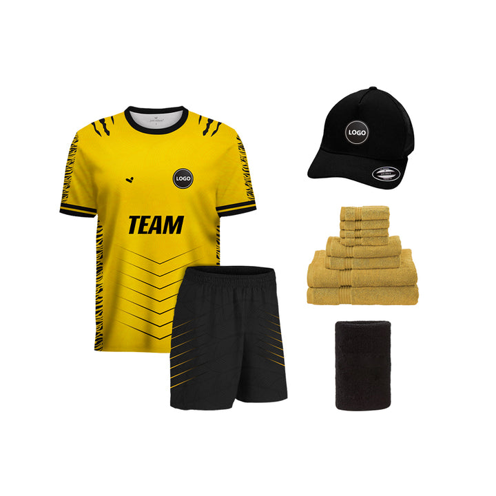 Soccer Team Uniform Set - Jersey & Shorts - Full Sublimation, MOQ - 11 Sets - Just Adore