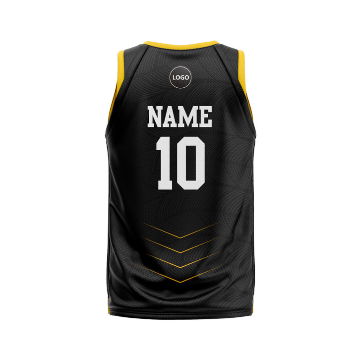 Full Black Sublimation Printed basketball Team Uniform Jersey MOQ 6 Pcs - Just Adore